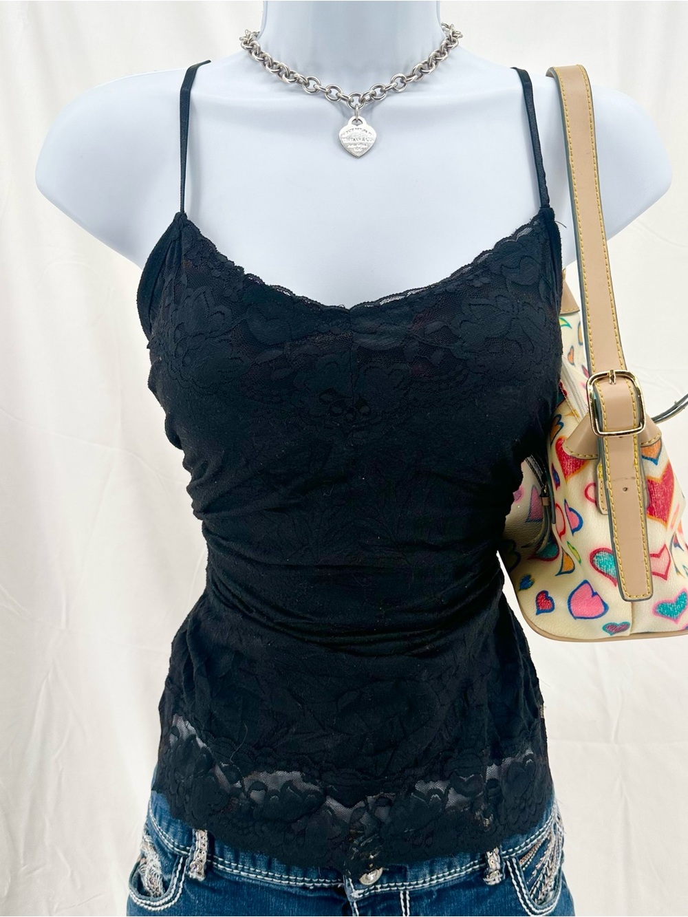 Coquette Lace Mauriceโs 2000s Crinkle Cami Top